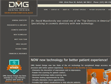 Tablet Screenshot of dmgdentaldesign.com